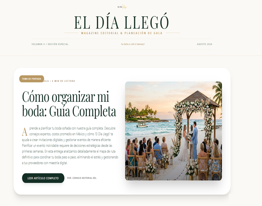 Revista El Día Llegó